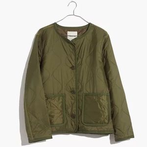 MADEWELL GREEN QUILTED JACKET